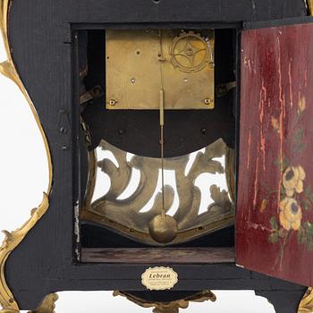 A rococo-style bracket clock, late 19th Century.