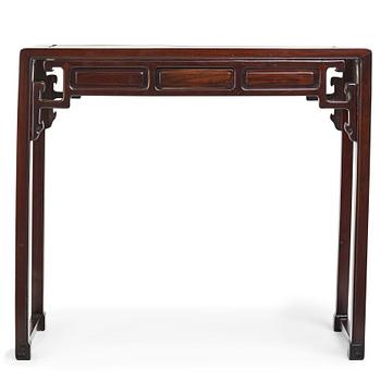 672. A Chinese wooden altar table, presumably first half of the 20th Century.