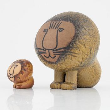 Lisa Larson, figuriner, 2 st, stengods, Gustavsberg.