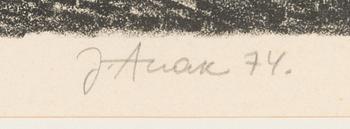 Jüri Arrak, lithograph, signed and dated -74, numbered 10/50.