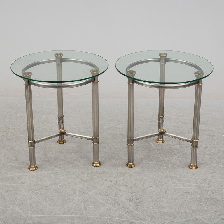 SIDOBORD/LAMPBORD, ett par, 1900-talets slut.