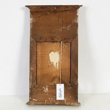 A bronzed and painted frame, 19th Century.