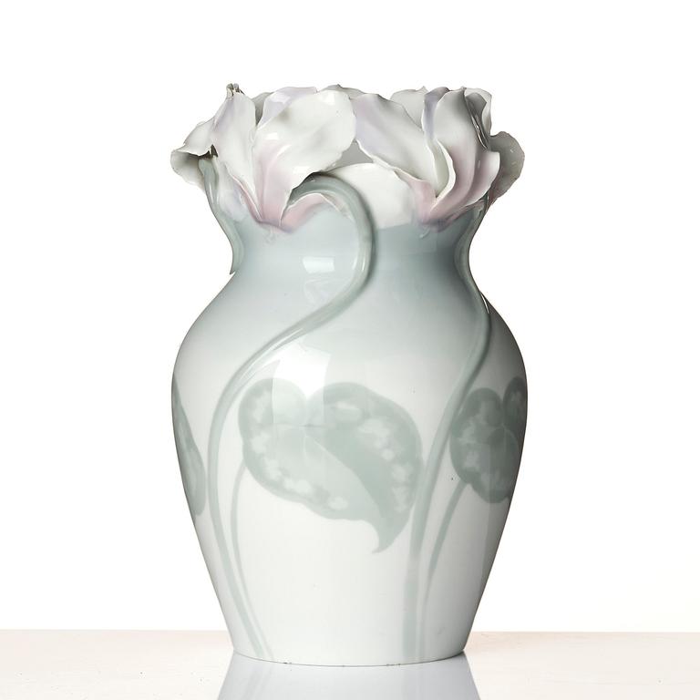 Waldemar Lindström, & Karl Lindström (1865-1956), a porcelain vase, Rörstrand, ca. 1900.