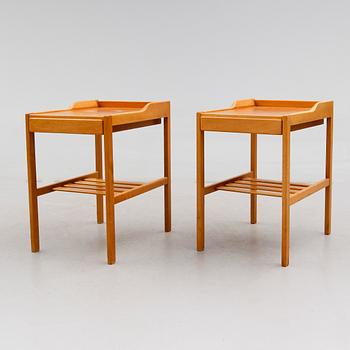 SÄNGBORD, 1 par, Bertil Fridhagen, Bodafors, 1900-talets mitt.