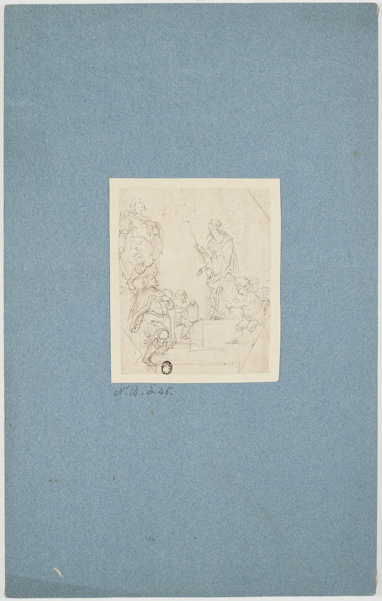 VENETIAN SCHOOL, unsigned. pencil 13.5 x 11 cm.