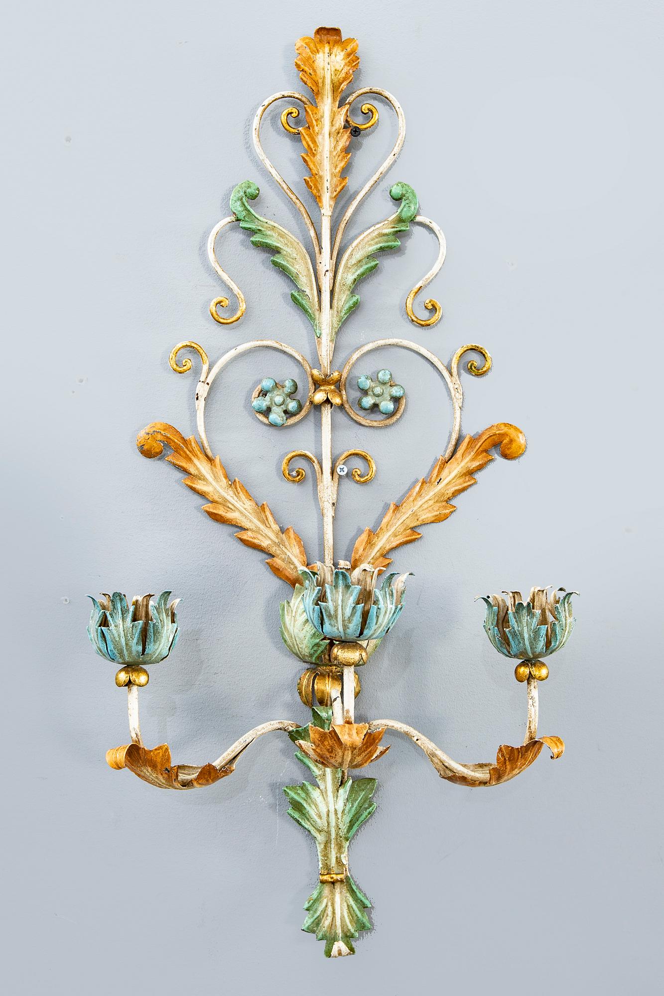 Lampetter ett par barockstil Italien 1900-talets mitt.