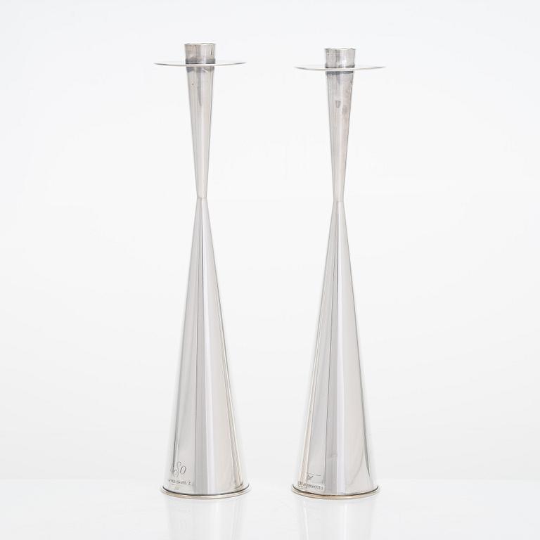 Tapio Wirkkala, ljusstakar, ett par, TW 189, Kultakeskus, Tavastehus 1964 och 1965.