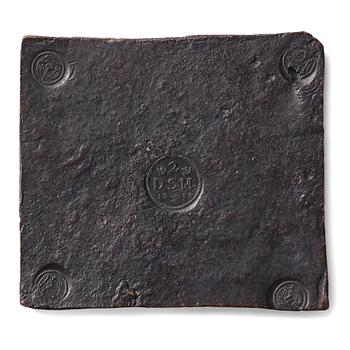 A Swedish copper plate, 2 daler silvermynt, 1714.