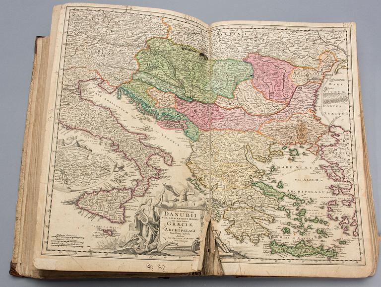 JOHANN BAPTISTA HOMANN, Atlas, Novus Terrarum Orbis Imperia Regna Et Status.