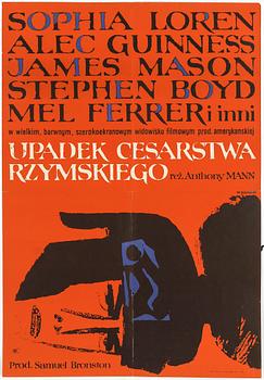 FILMAFFISCHER, 2 st, "Doktor Mabuses tusen ögon" och "Romarrikets fall", M Stachurski resp. W Gorka. 1960-tal.
