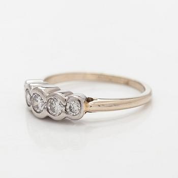 Ring, brilliant cut diamonds, 14K white gold.