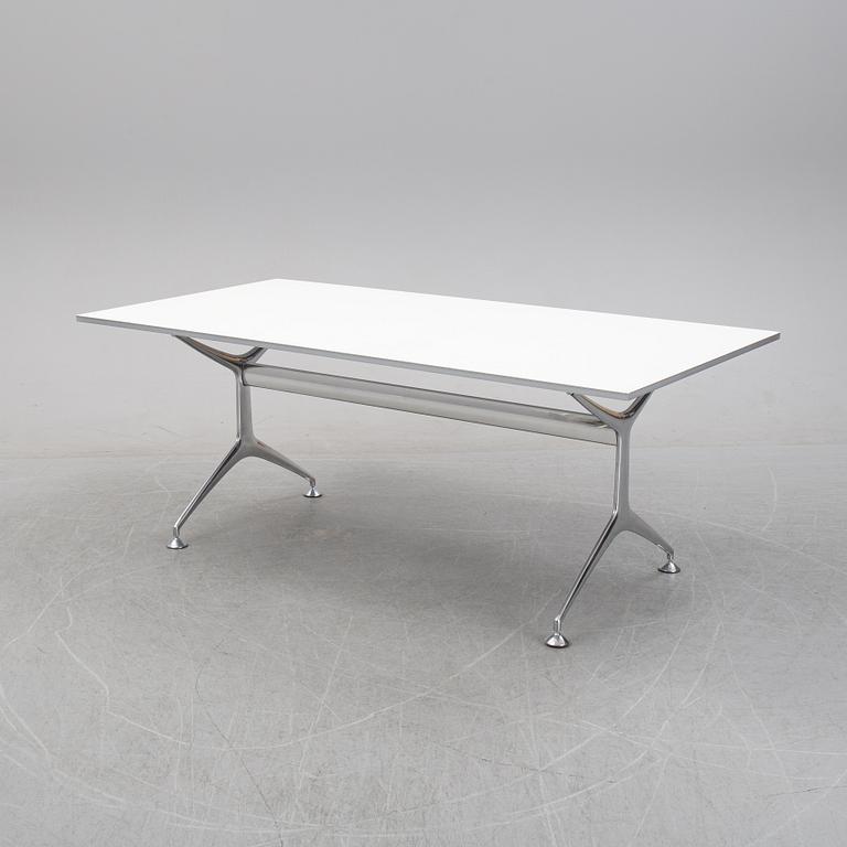 A contemporary dining table.