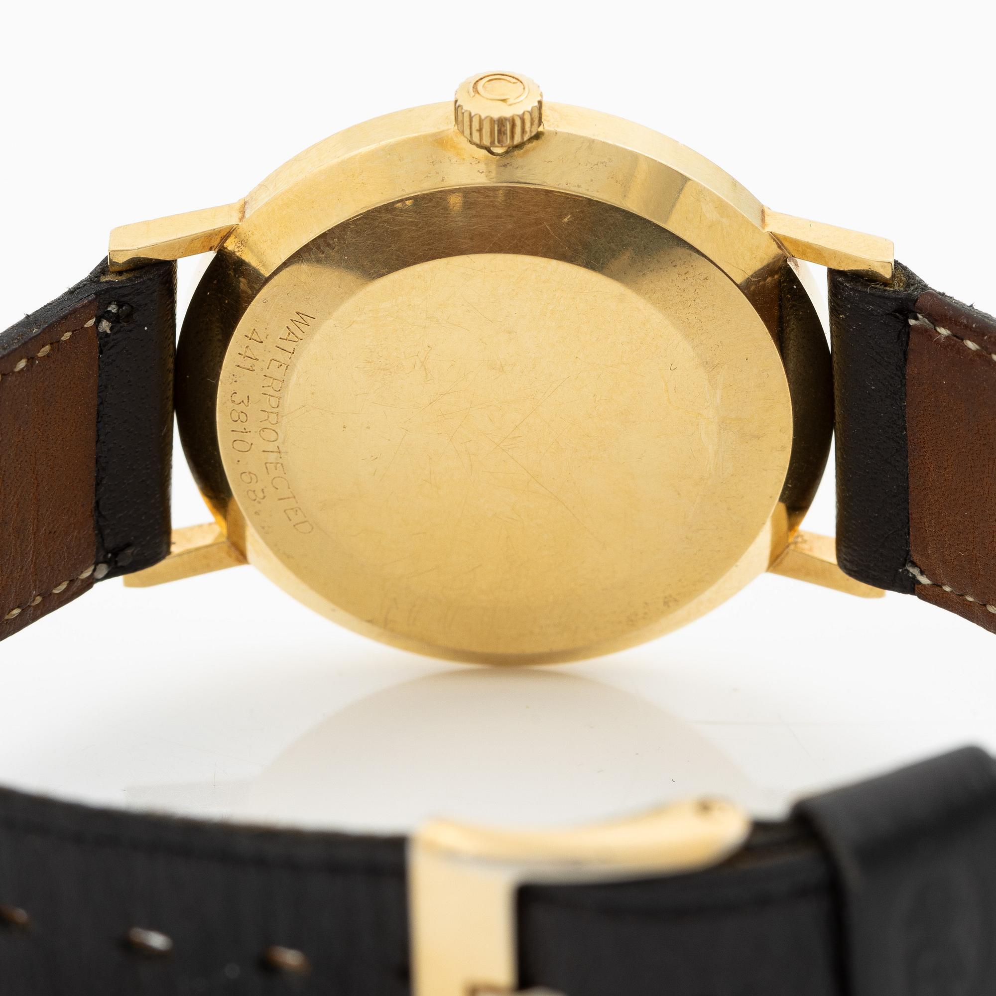 Certina, New Art, 18K gold, wristwatch, 33.5 mm.