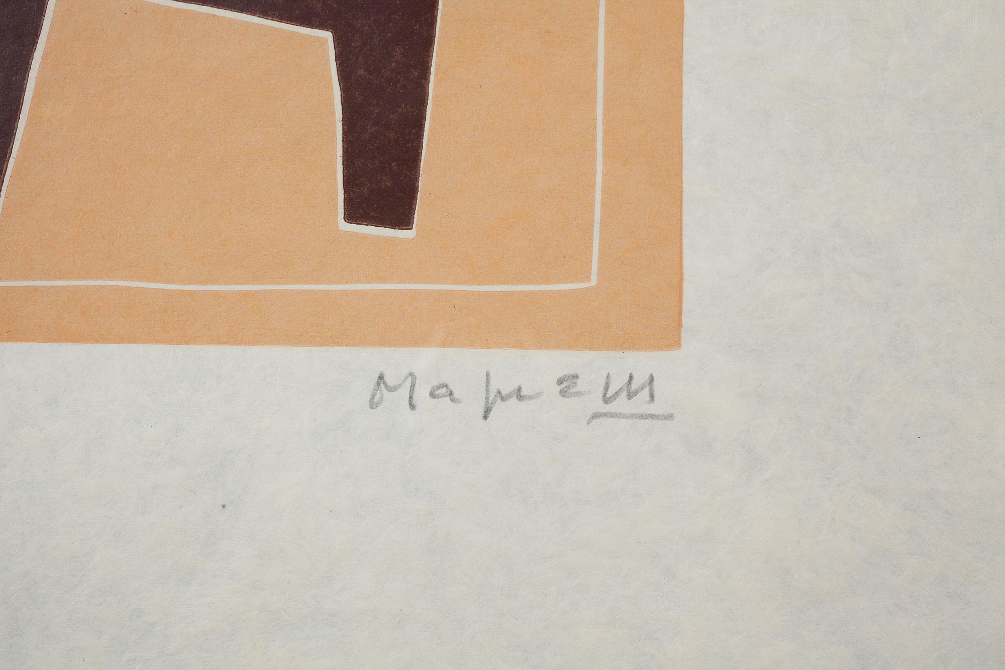 ALBERTO MAGNELLI, färglitografi, signerad och numrerad XVII/XXX.