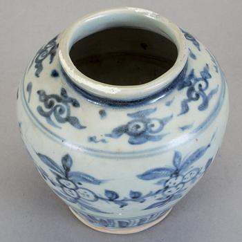 URNA, porslin, Kina, Ming (1368-1644).