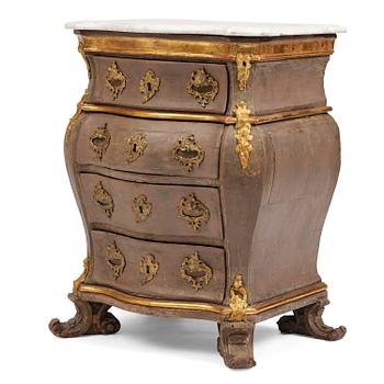 146. A Danish Rococo commode in the manner of M Ortmann (1692-1757).