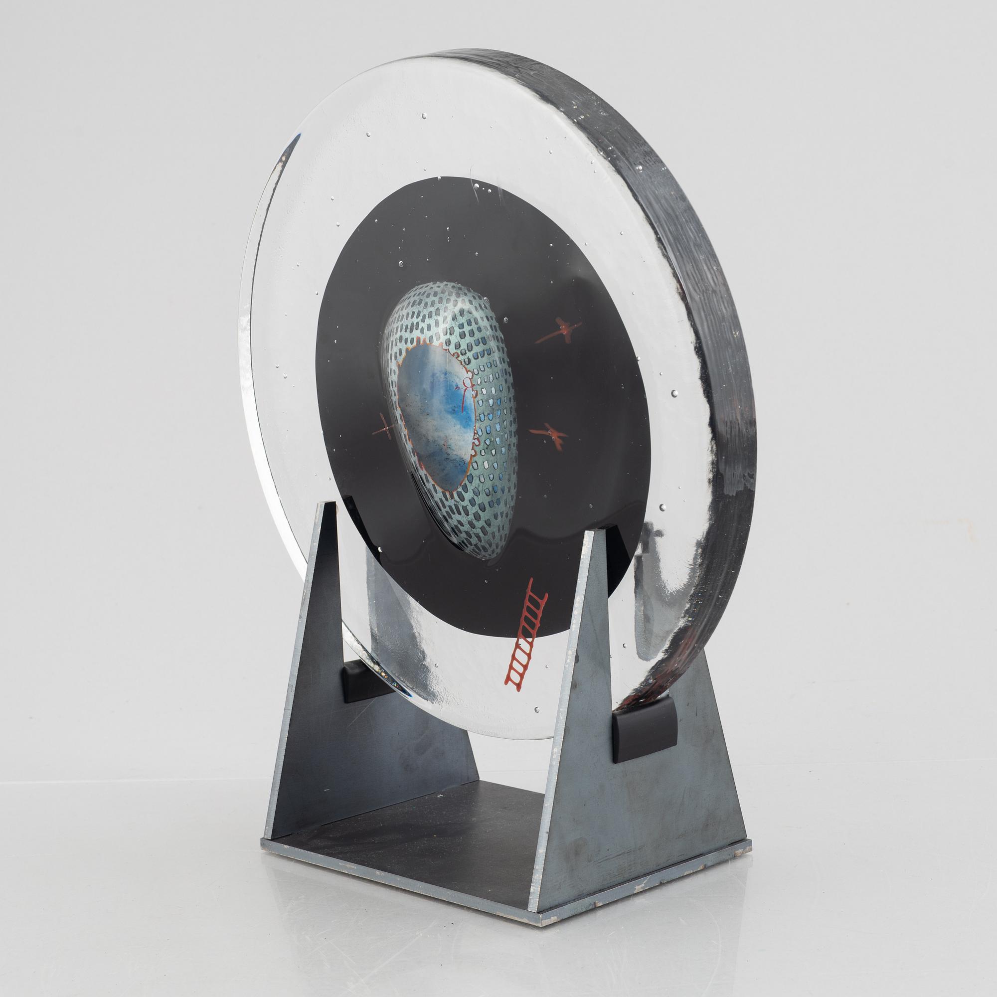 Bertil Vallien, a unique glass sculpture, Kosta Boda.