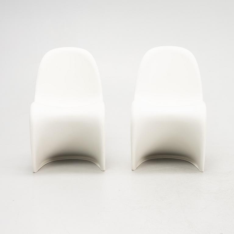 Verner Panton, a pair of children's 'Panton Chair', Vitra.