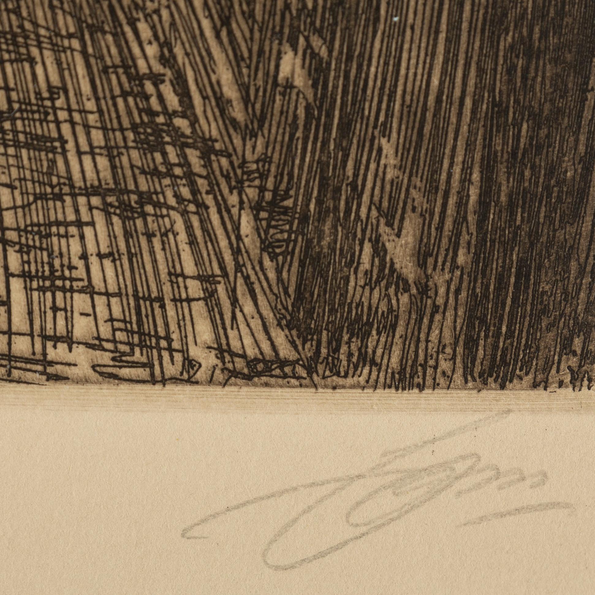 ANDERS ZORN, etching, 1917, signed in pencil.