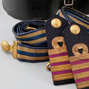 UNIFORMSDETALJER, för kommendörkapten, 1900-tal.