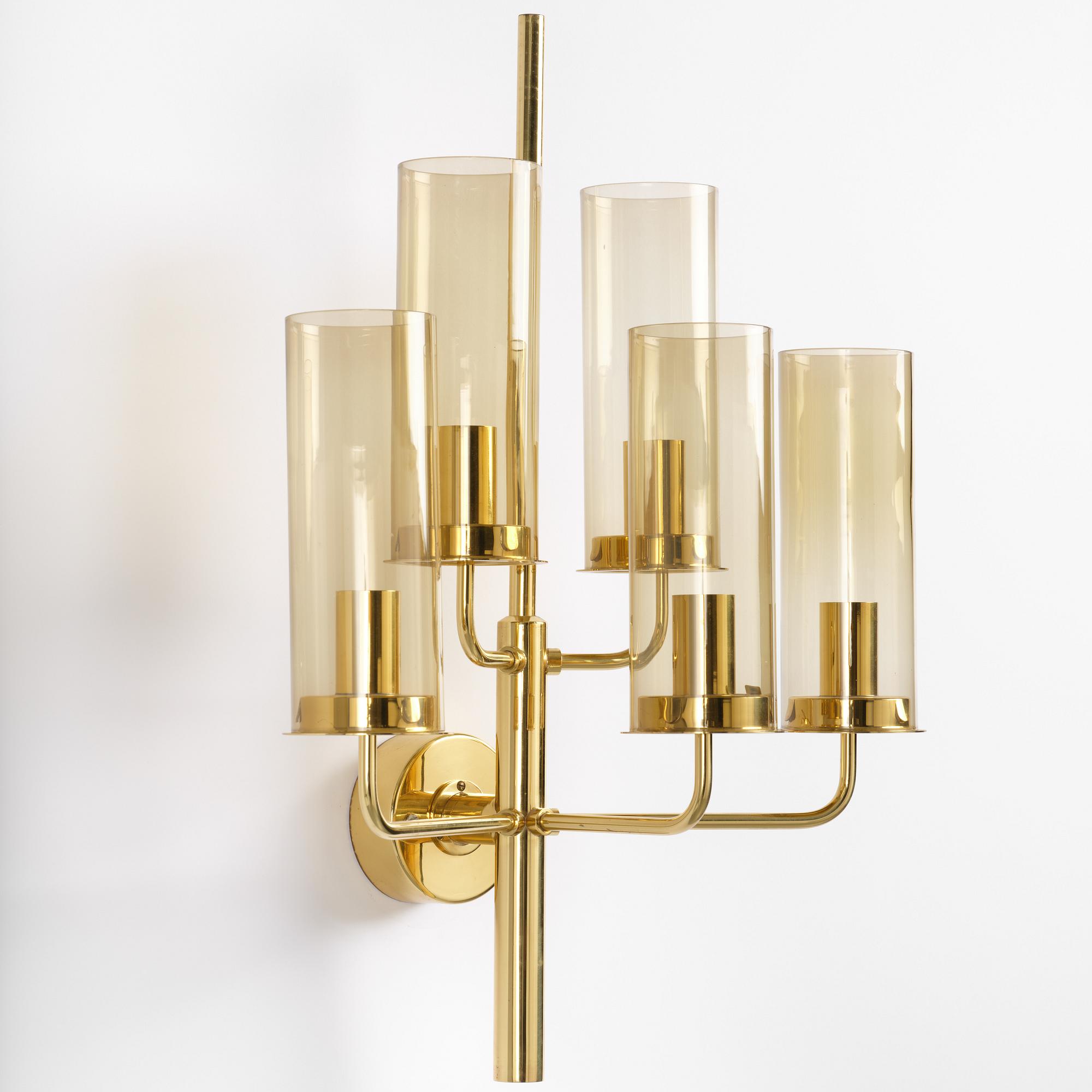 Hans-Agne Jakobsson, a wall sconce, "Sonata", model "V169-5", Hans-Agne Jakobsson AB, Markaryd, 1960s-70s.