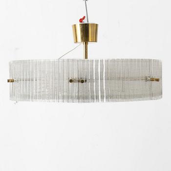 Carl Fagerlund, a ceiling lamp, Orrefors, second half of the 20th century.