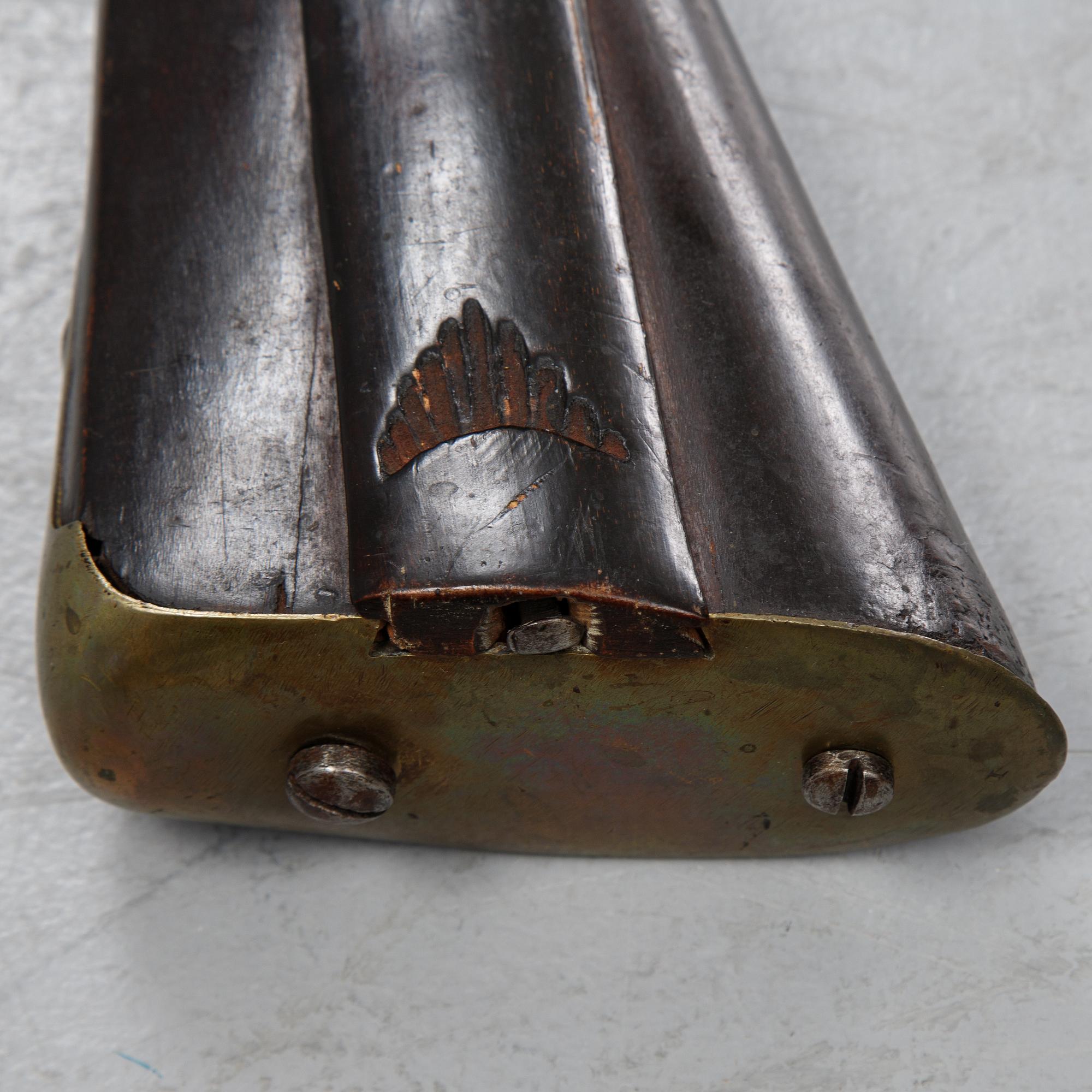 A Swedish flintlock rifle 1788 pattern.