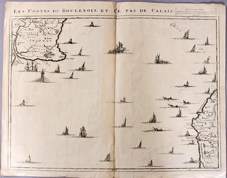 KARTA, okänd upphovsman, 1709.