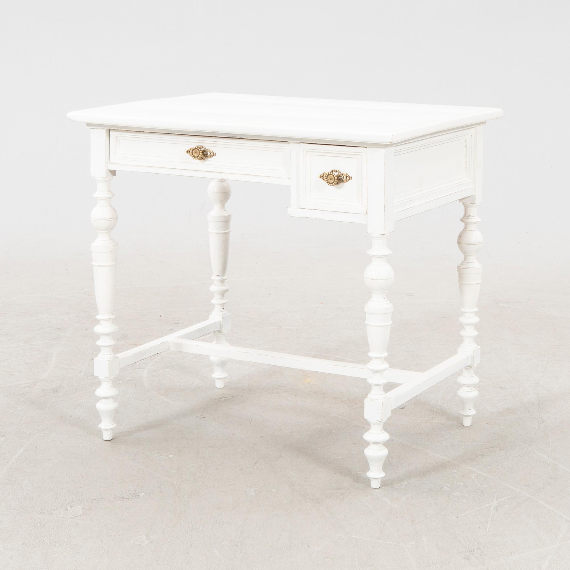 A painted Neo Renaissance desk around 1900.