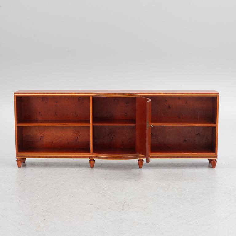 A mahogany book case, mid 20th century.