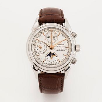 Eterna Matic, Chronometer, chronograph, wristwatch, 38 mm.