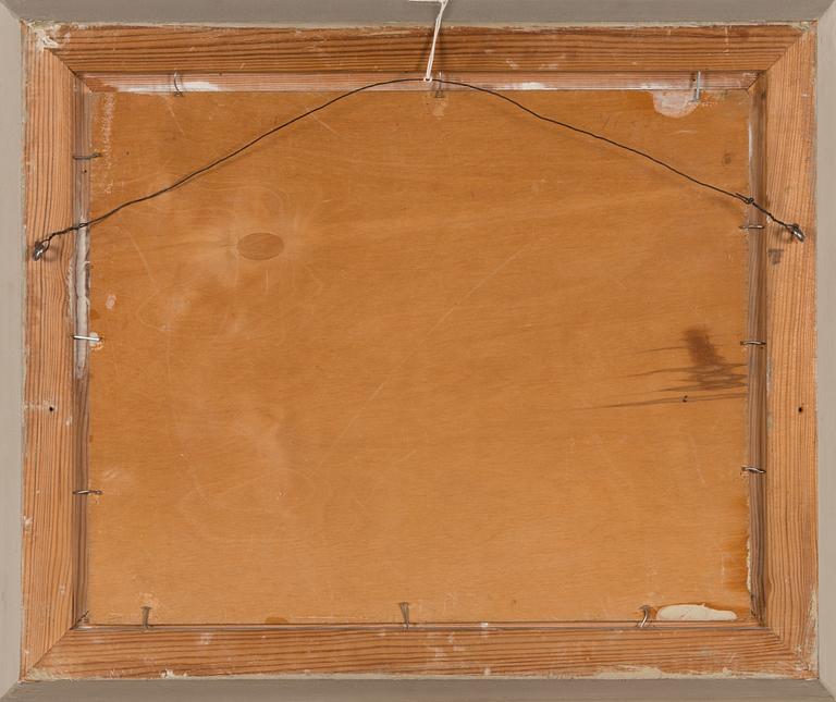 John Rafael Ekelund, öljy levylle, signeerattu ja päivätty -44.