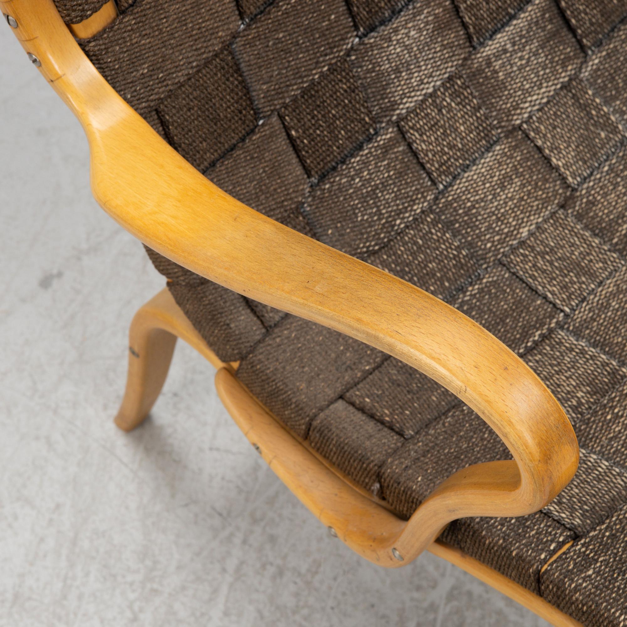 Bruno Mathsson, a pair of 'Eva' armchairs, Firma Karl Mathsson, Värnamo, 1960-61.