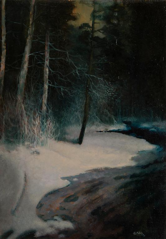 REIJO MELLER, oil on canvas, signed and dated -77.