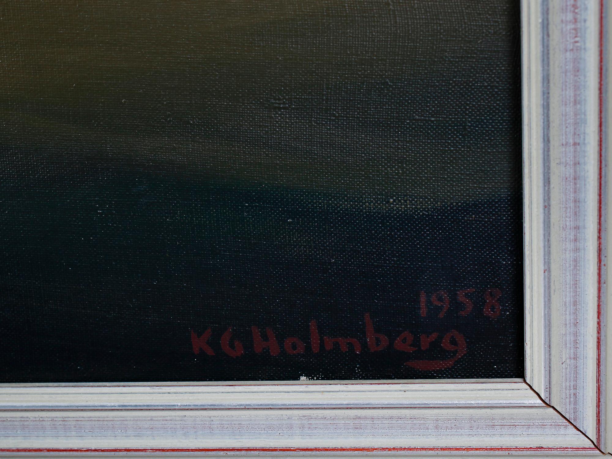 KARL GUSTAV HOLMBERG, olja på duk, signerad och daterad 1958.