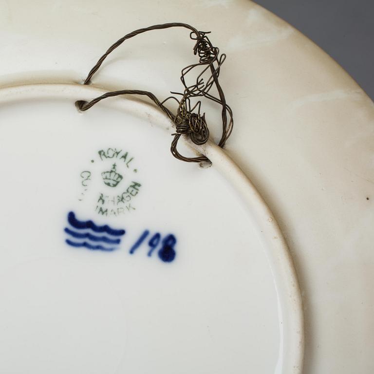 JULTALLRIKAR, porslin, 8 st, Royal Copenhagen, 1920-tal.