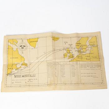 A porcelain water jug, 'Svenska Amerika Linjen', mid 20th Century.