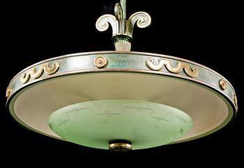 TAKLAMPA, 1930/40-tal. Höjd 60 cm.