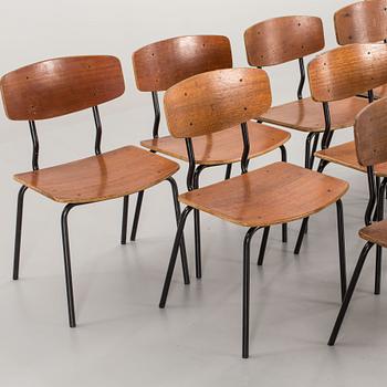 10 PCS OF CHAIRS, Denmark second half of the 20th century.