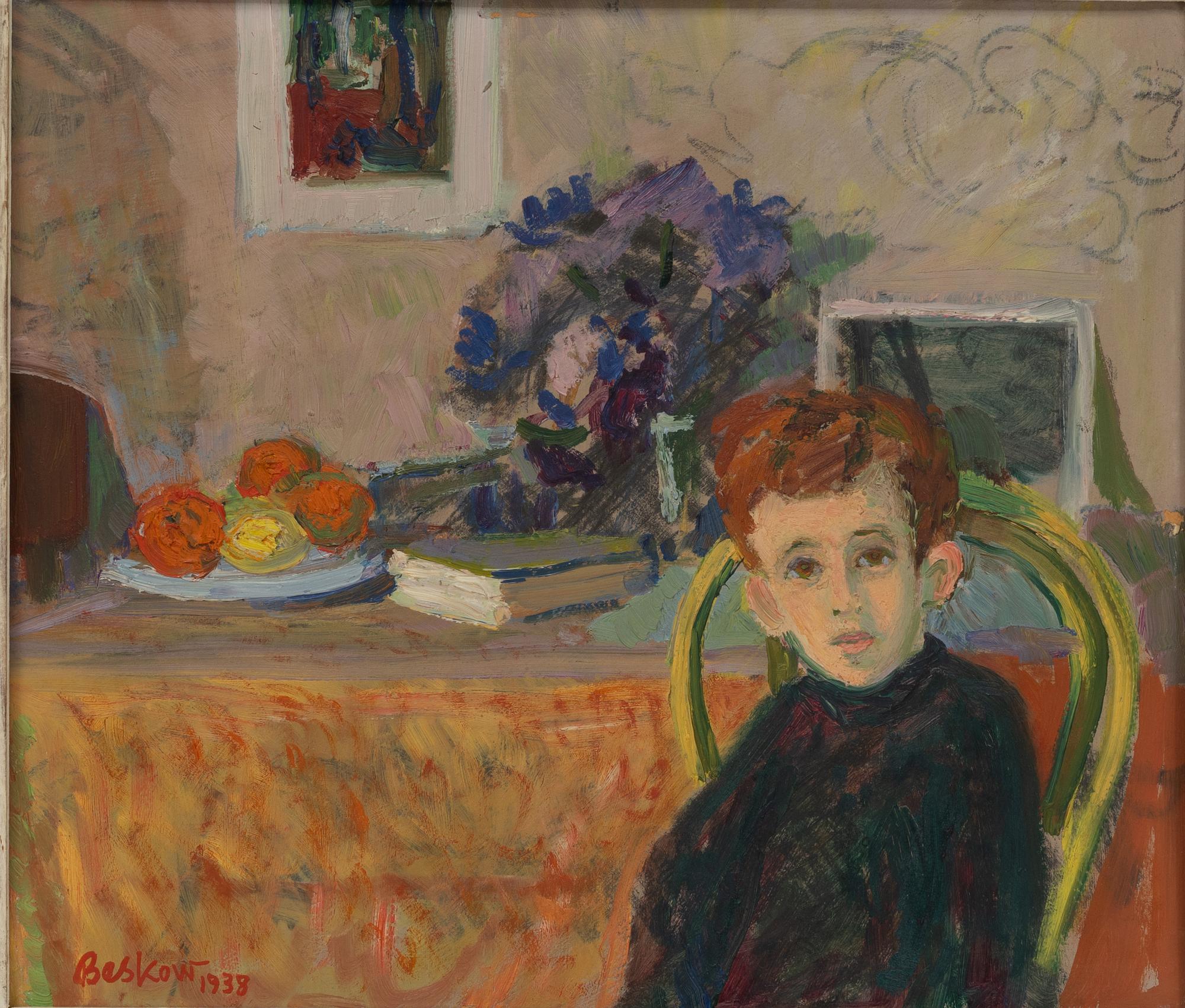 Bo Beskow, Portrait in half-figure.