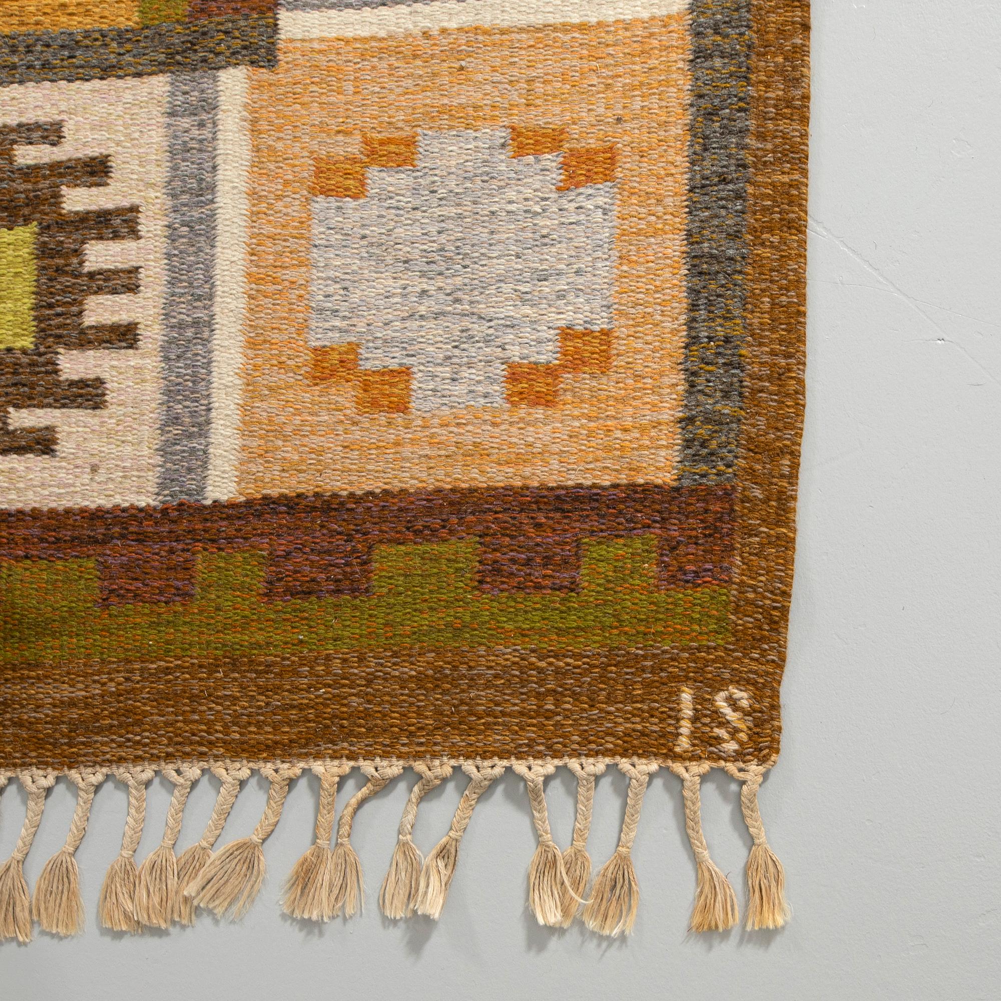 Ingegerd Silow, Rug, rölakan, “Båstad”, 300 x 200 cm.