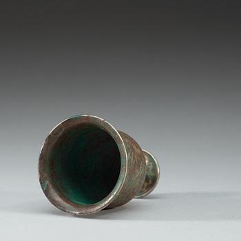 BÄGARE, silver. Troligen Tang dynastin.