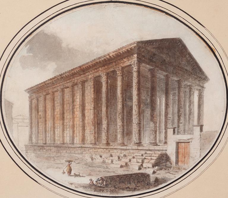 "La Maison Carrée à Nîmes".