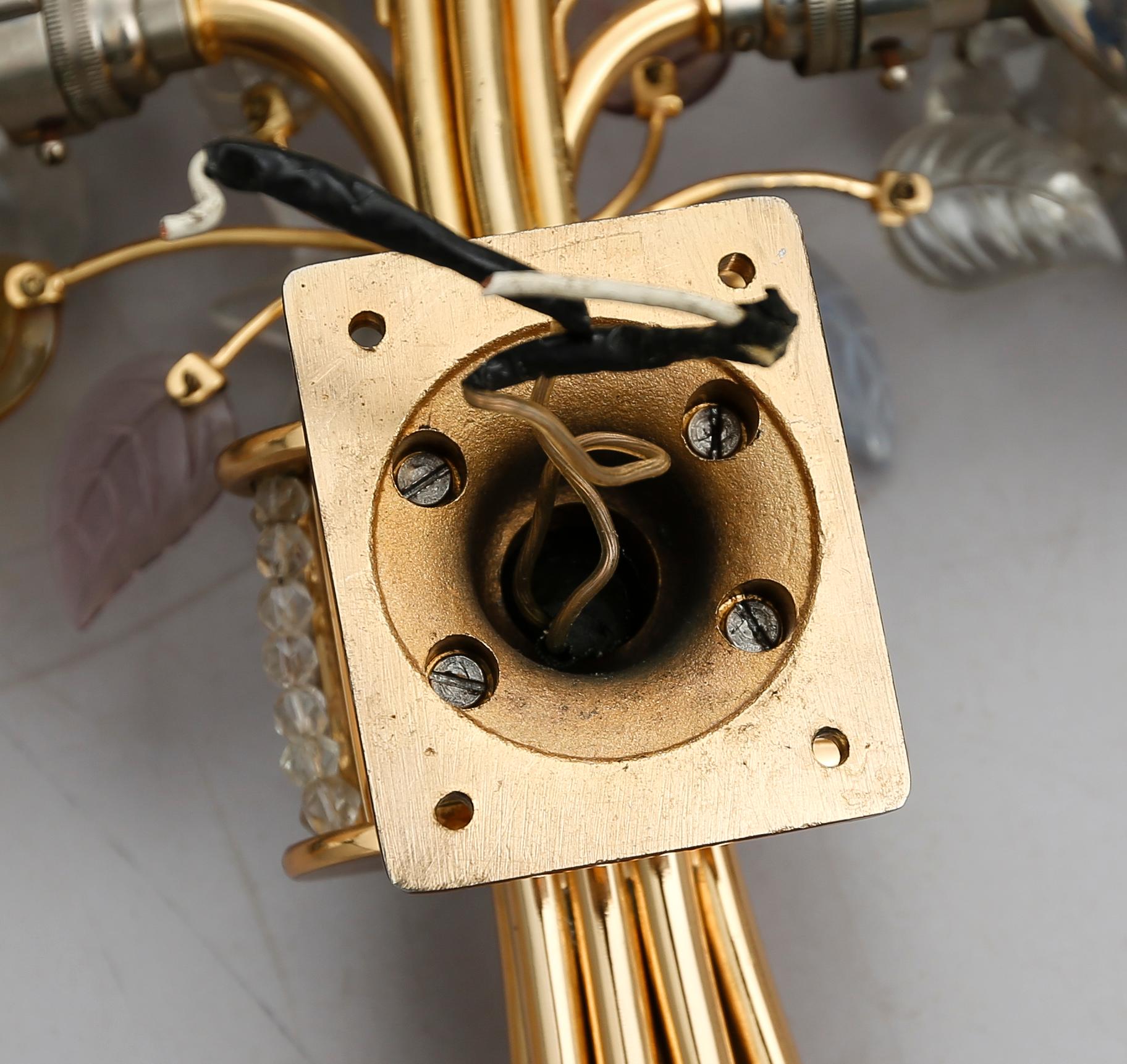 VÄGGLAMPETTER, 1 par, 1900-talets andra hälft.