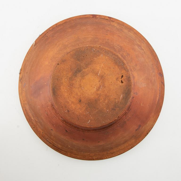 Bowls 3 pcs Skåne 20th century glazed earthenware.