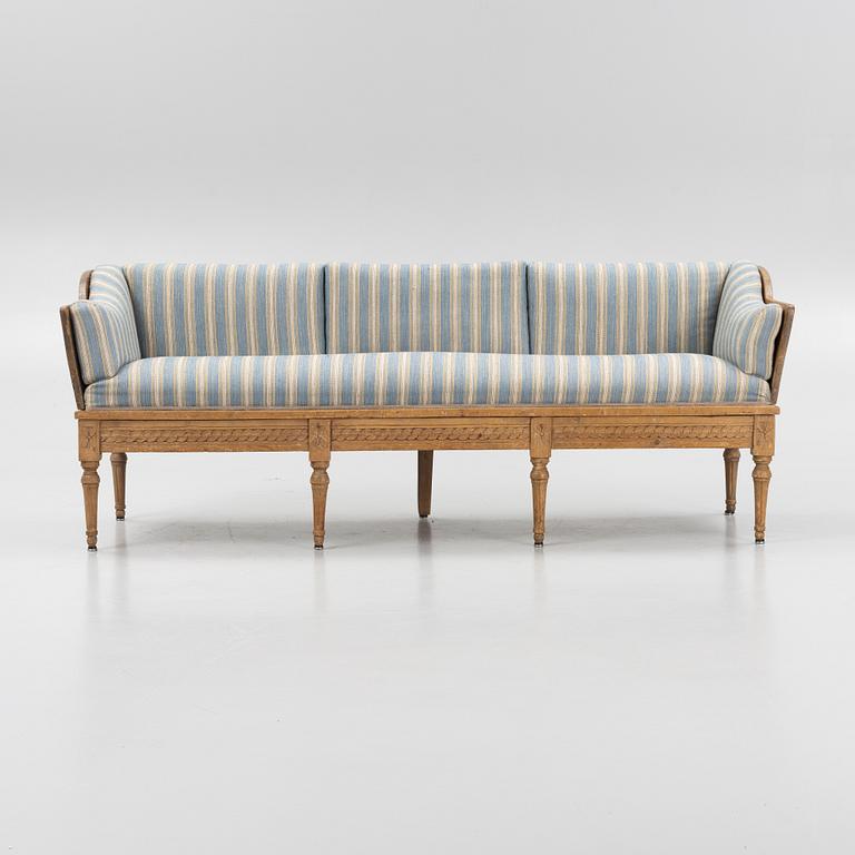 Trågsoffa, gustaviansk, tidigt 1800-tal.