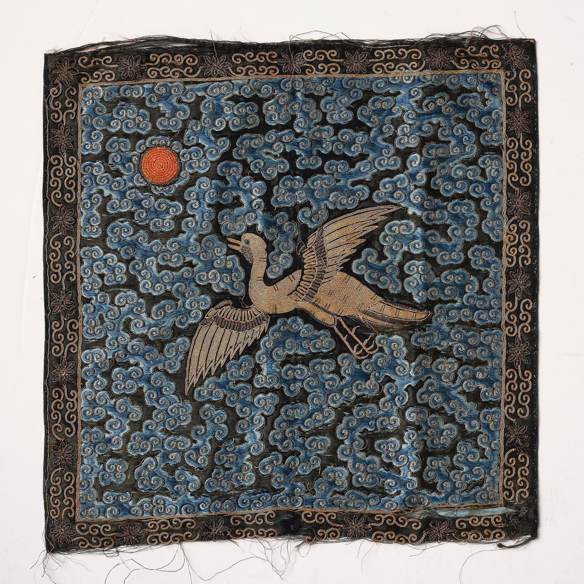 A group of six 'Buzi', Qing dynasty, 19th century.