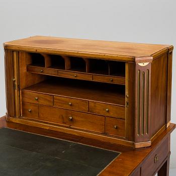 A Swedish late gustavian writing desk, late 18th century.