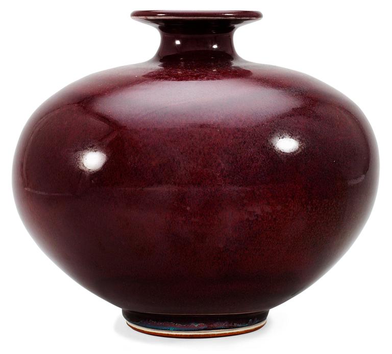 A Berndt Friberg stoneware vase, Gustavsberg studio 1977.