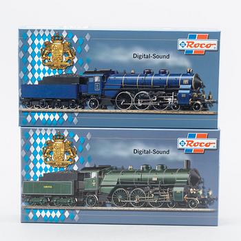 Two steam locomotives from Roco, model 69370 and 63371.